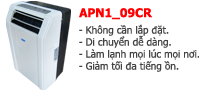 máy lạnh di động, di động, APN1, 09CR,
máy lạnh KY, KY-25C, 
air conditioner, Portable Air Conditioner