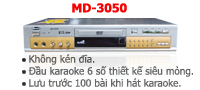 đầu đĩa karaoke 6 số, MD, MIDI, MD-3050, 3050,
EVD karaoke, MIDI EVD karaoke