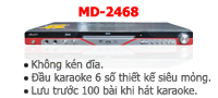 đầu đĩa karaoke 6 số, MD, MIDI, MD-2468, 2468,
EVD karaoke, MIDI EVD karaoke