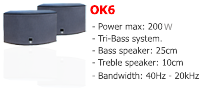 Loa, Loa stereo, OK, OK-6, Speaker, Speaker stereo